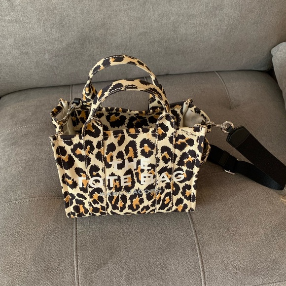 COPY - Marc Jacobs Brown and Black Leopard Print Tote - Picture 1 of 5